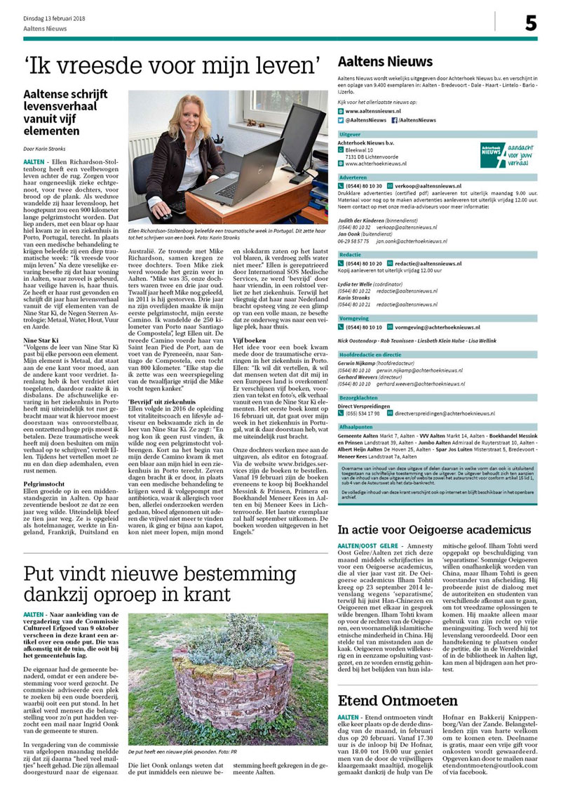 Artikel Aaltens Nieuwsblad